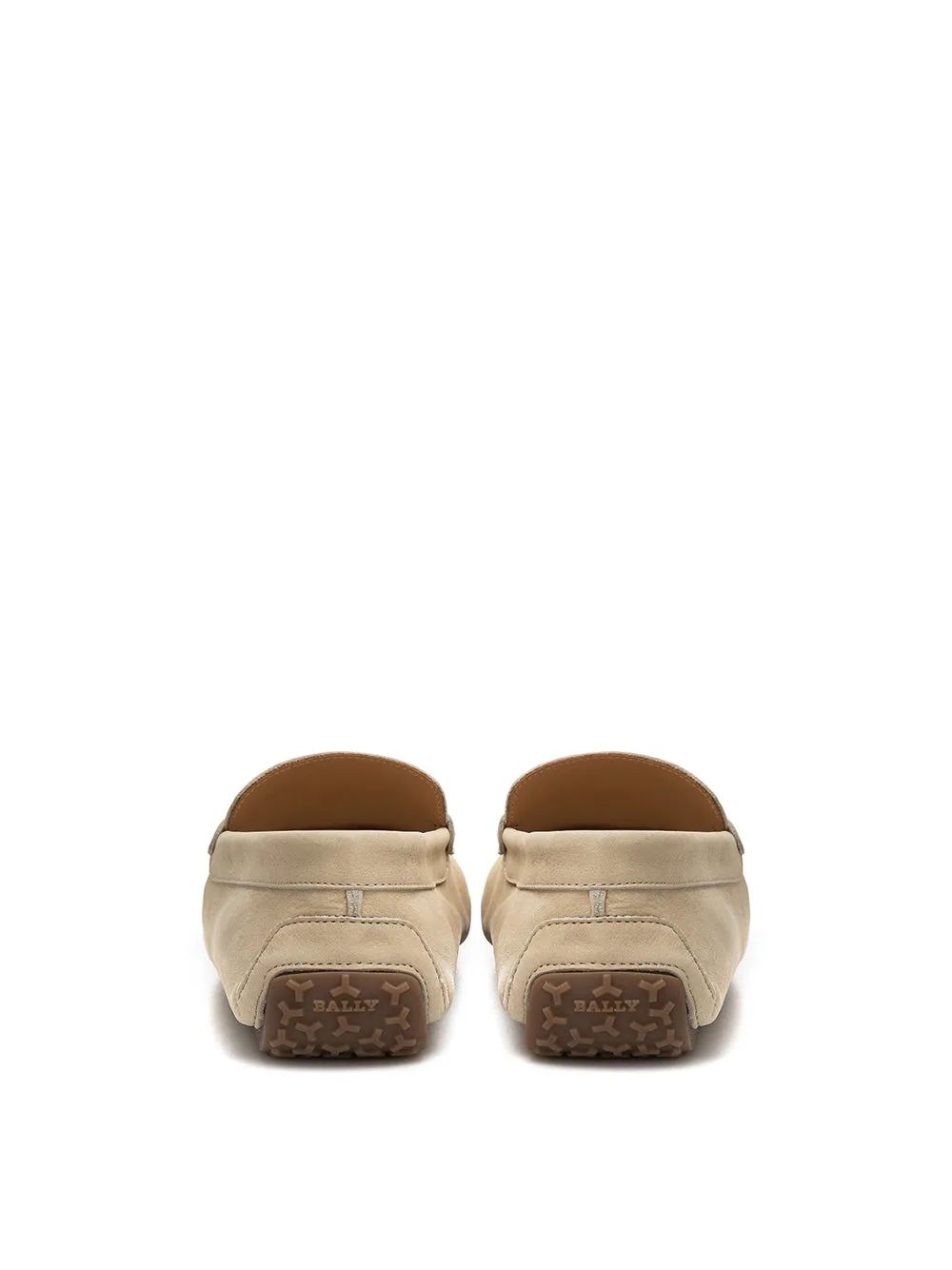 Bally Beige Penny Loafer in Suede