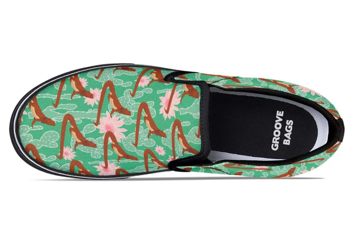 Bearded Dragon Pattern Slip-On Shoes