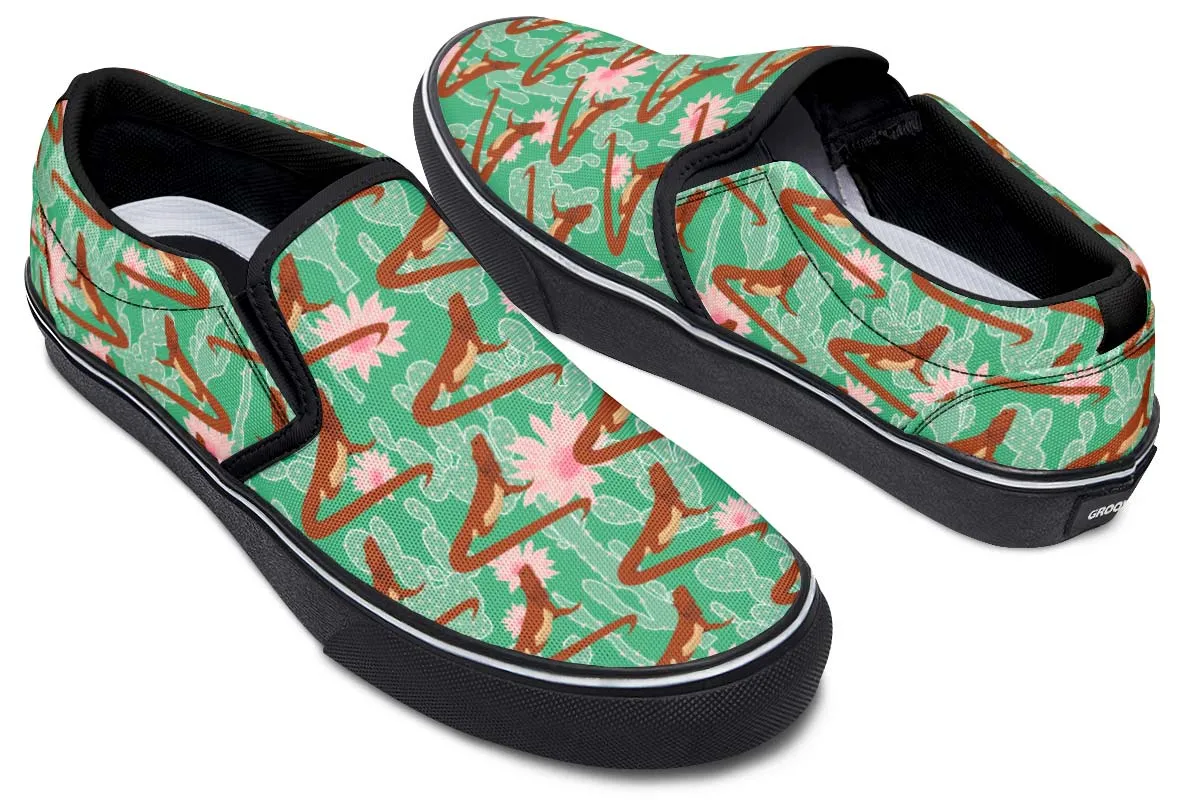 Bearded Dragon Pattern Slip-On Shoes