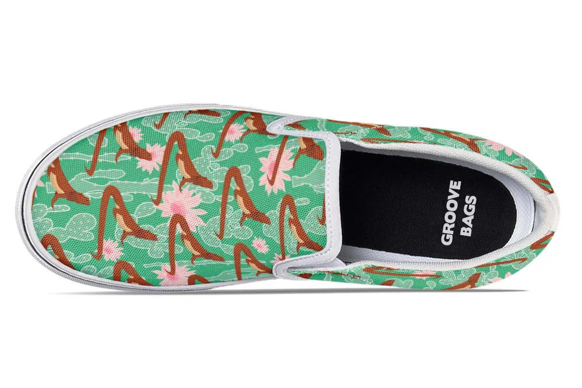 Bearded Dragon Pattern Slip-On Shoes