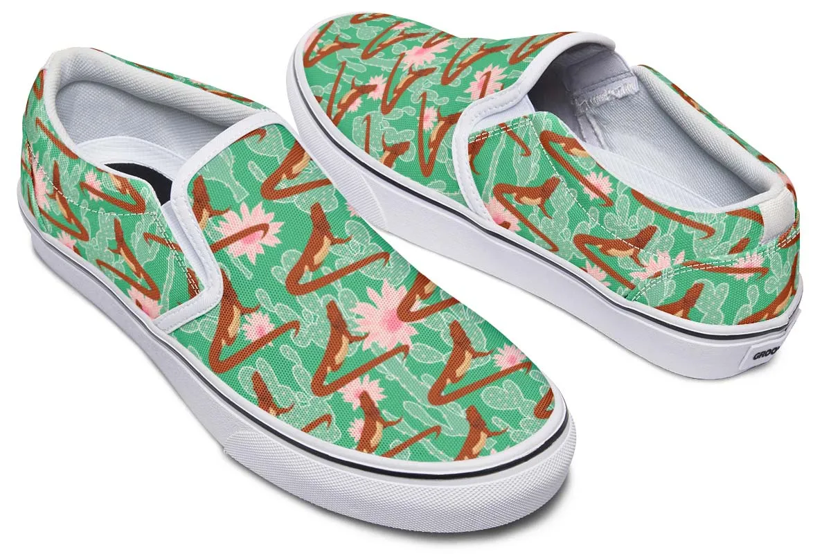 Bearded Dragon Pattern Slip-On Shoes