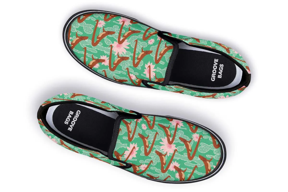 Bearded Dragon Pattern Slip-On Shoes