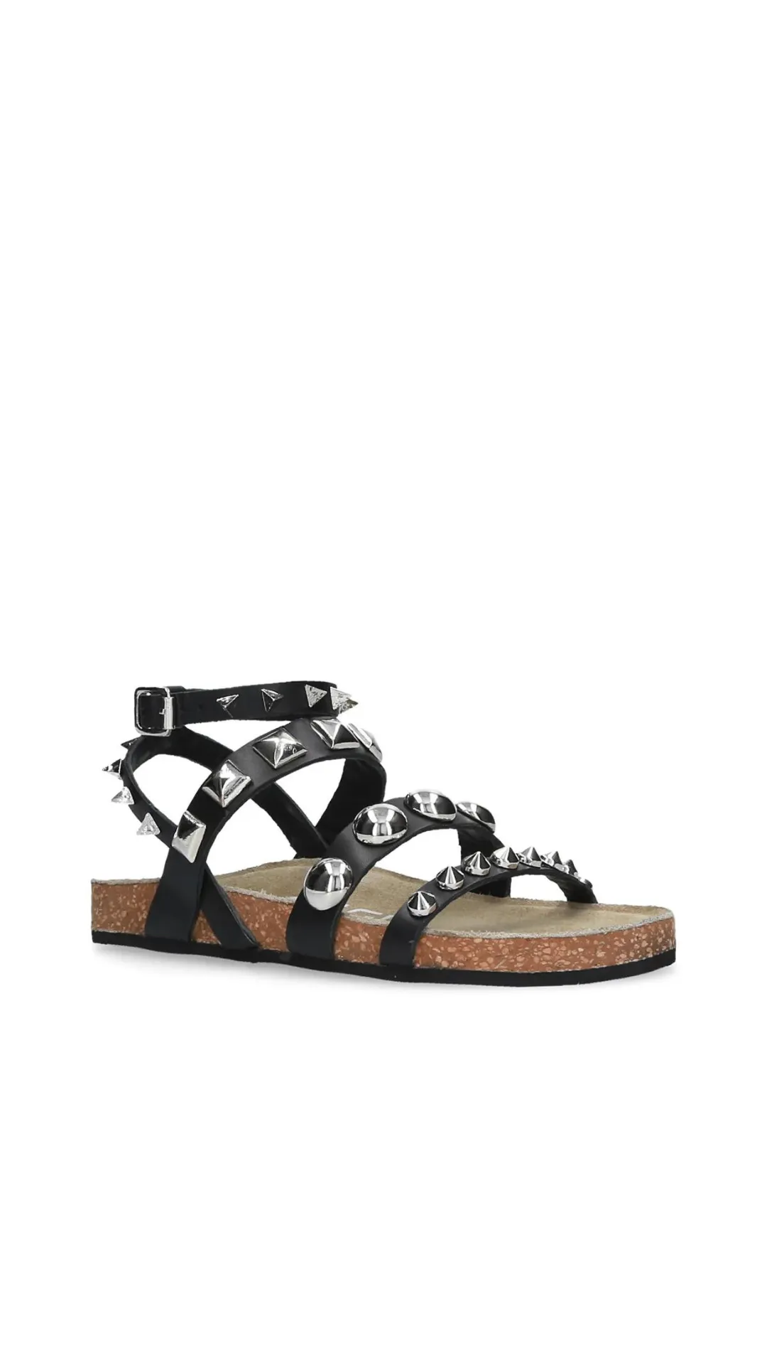 Black Studded Sandal
