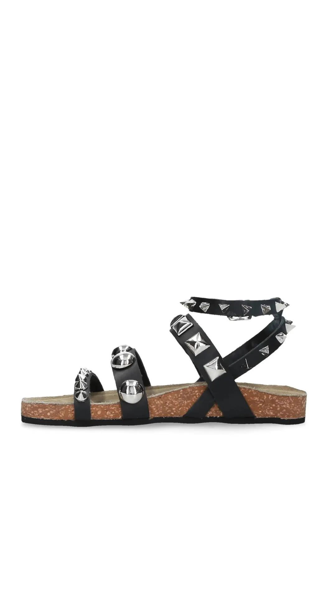 Black Studded Sandal
