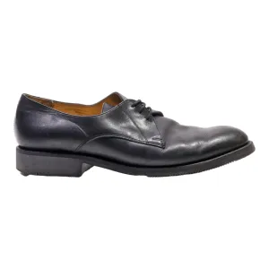 Derby Shoes Black Leather Mens UK 9.5