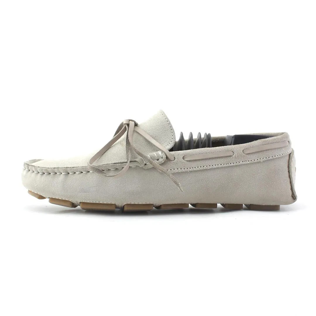 Fadano - Luxe Knot Loafers - Light Grey