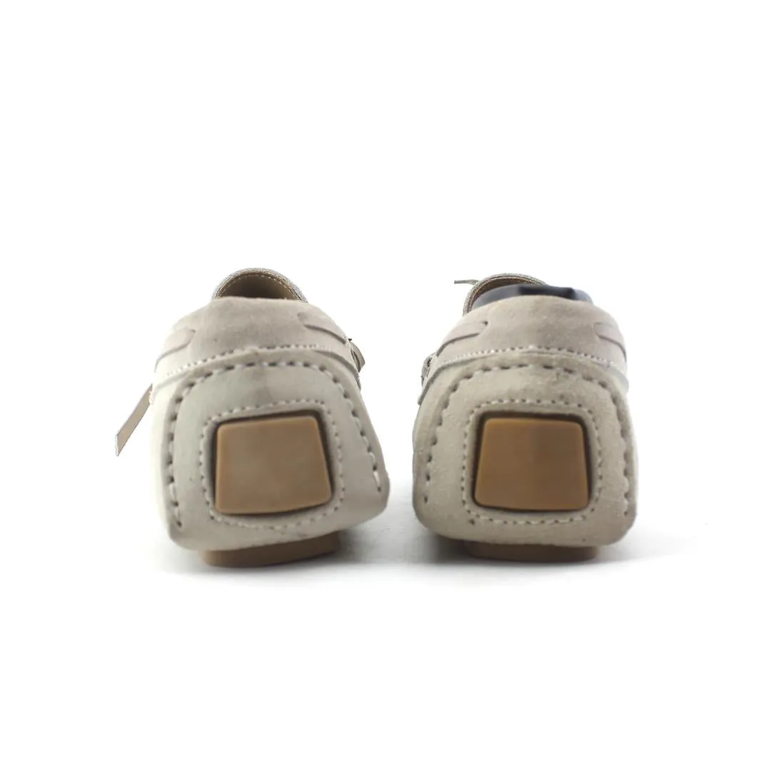 Fadano - Luxe Knot Loafers - Light Grey