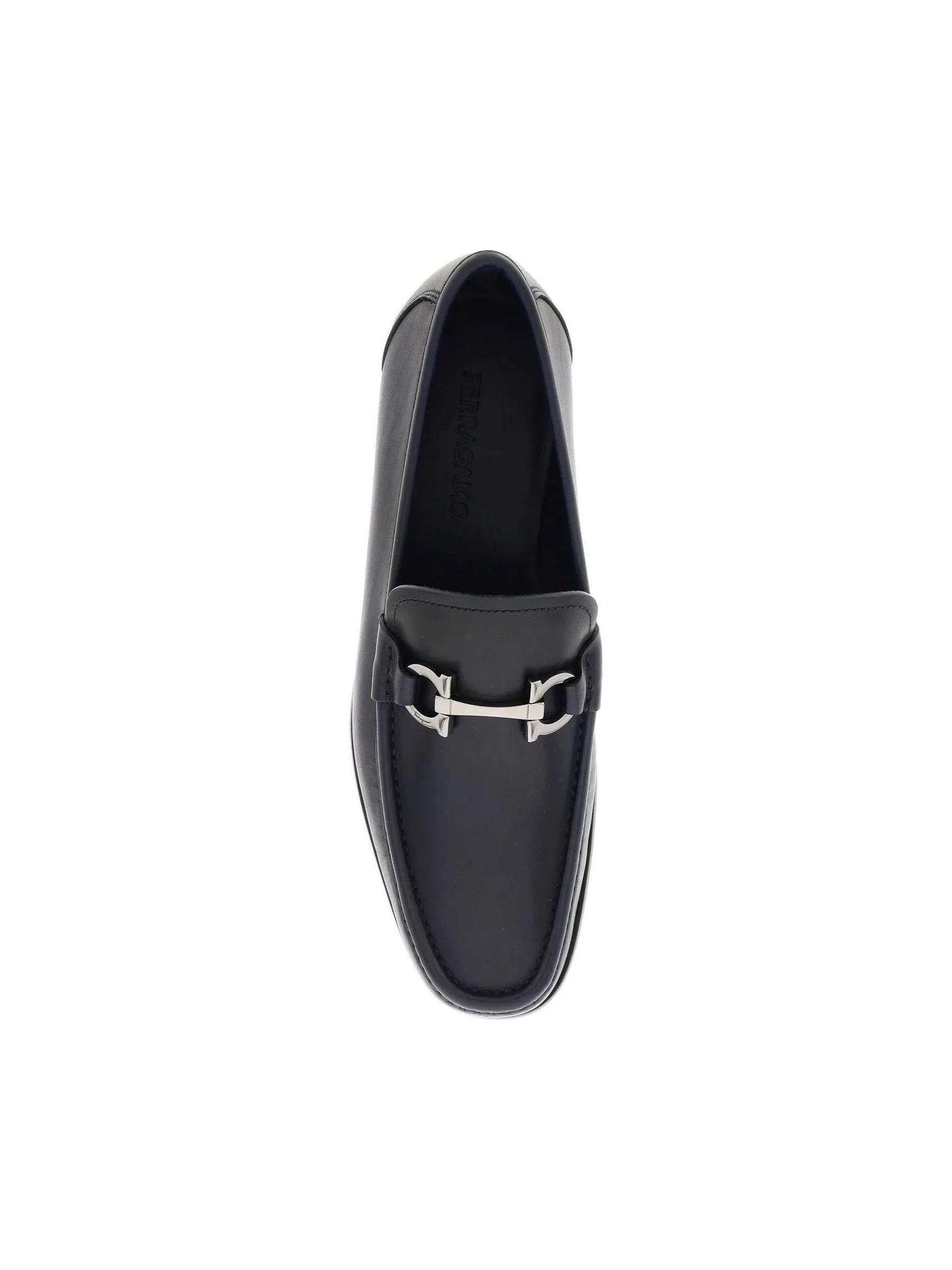 Gancini Smooth Leather Loafers