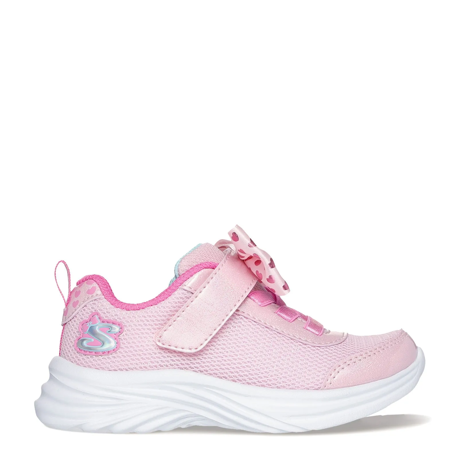 Girl's Skechers, Dreamy Dancer - Xtra Bow Sneaker - Toddler