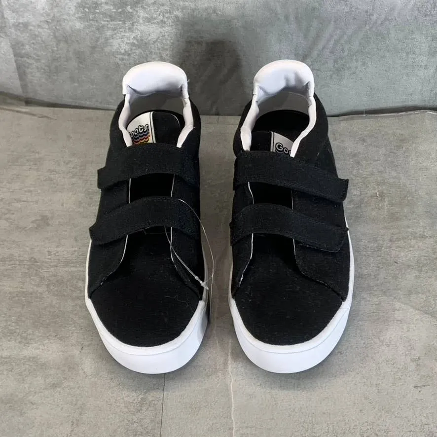 GOATS Women's Black Canvas The 305 2-Strap Slip-On Platform Sneakers SZ 9.5