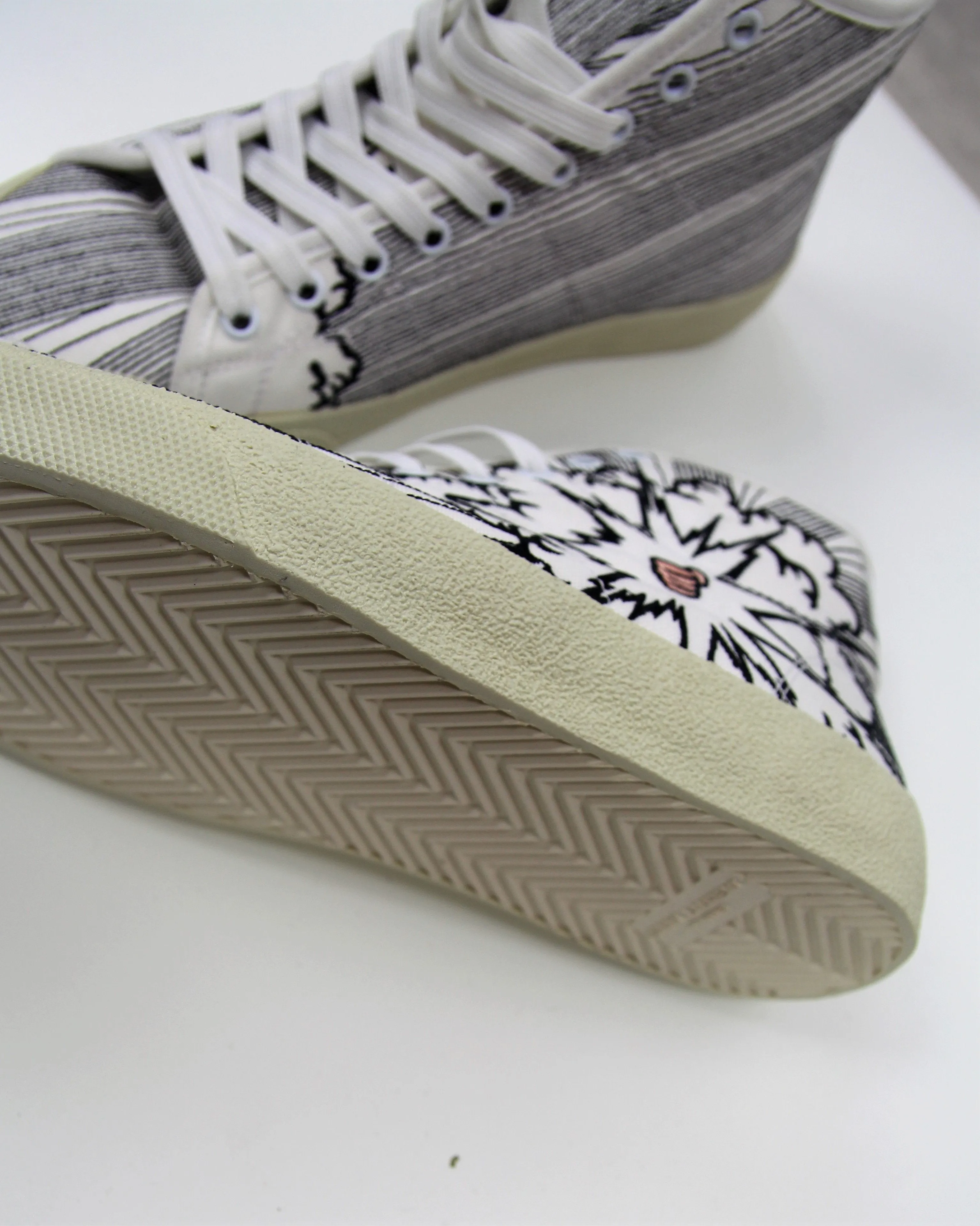 Graffiti Canvas High Top Sneaker