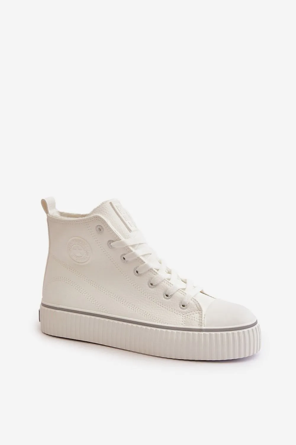 High Top Laced Sneakers