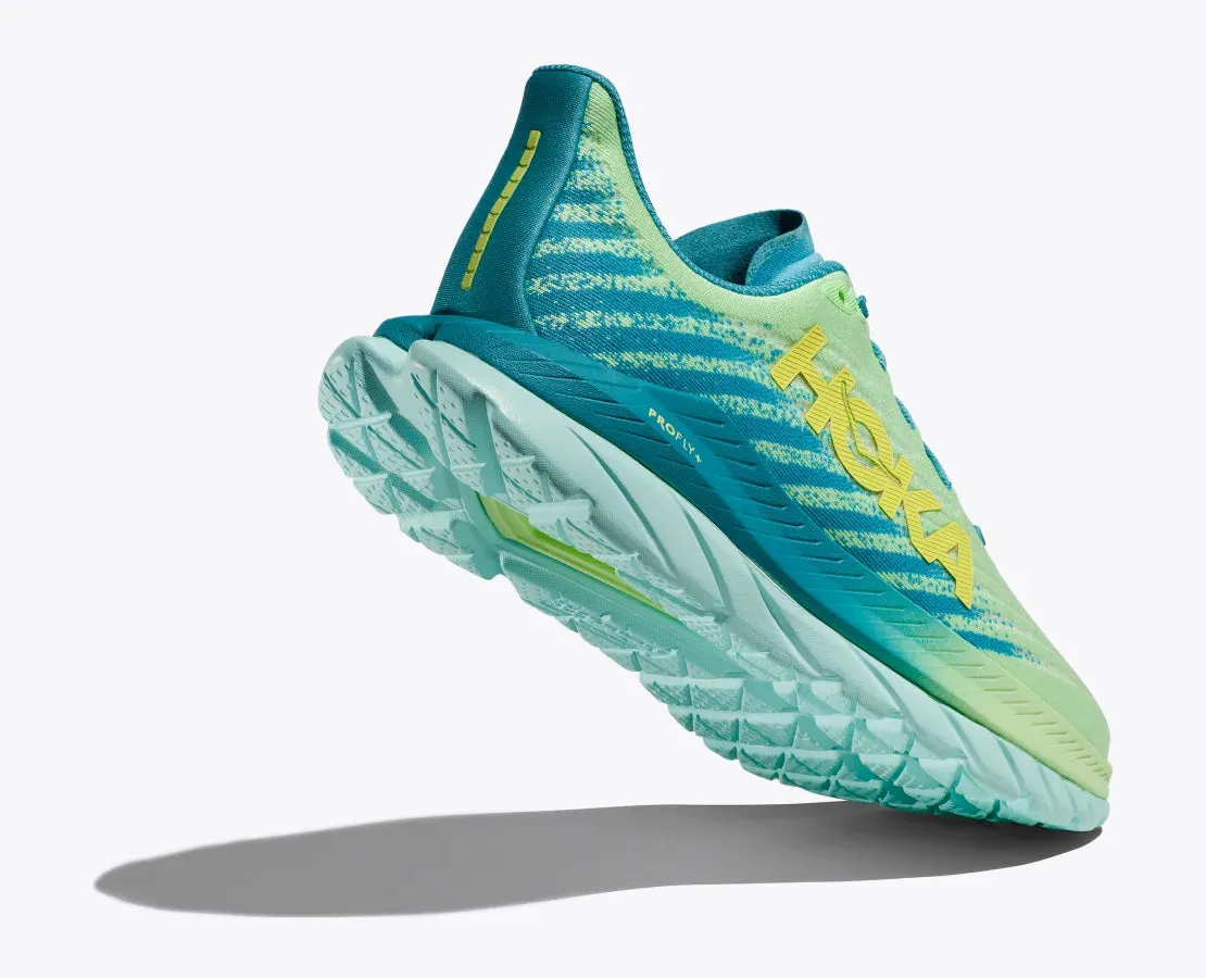 Hoka Mens Mach 5- Lime Glow/Ocean Mist (1127893-LGOM)