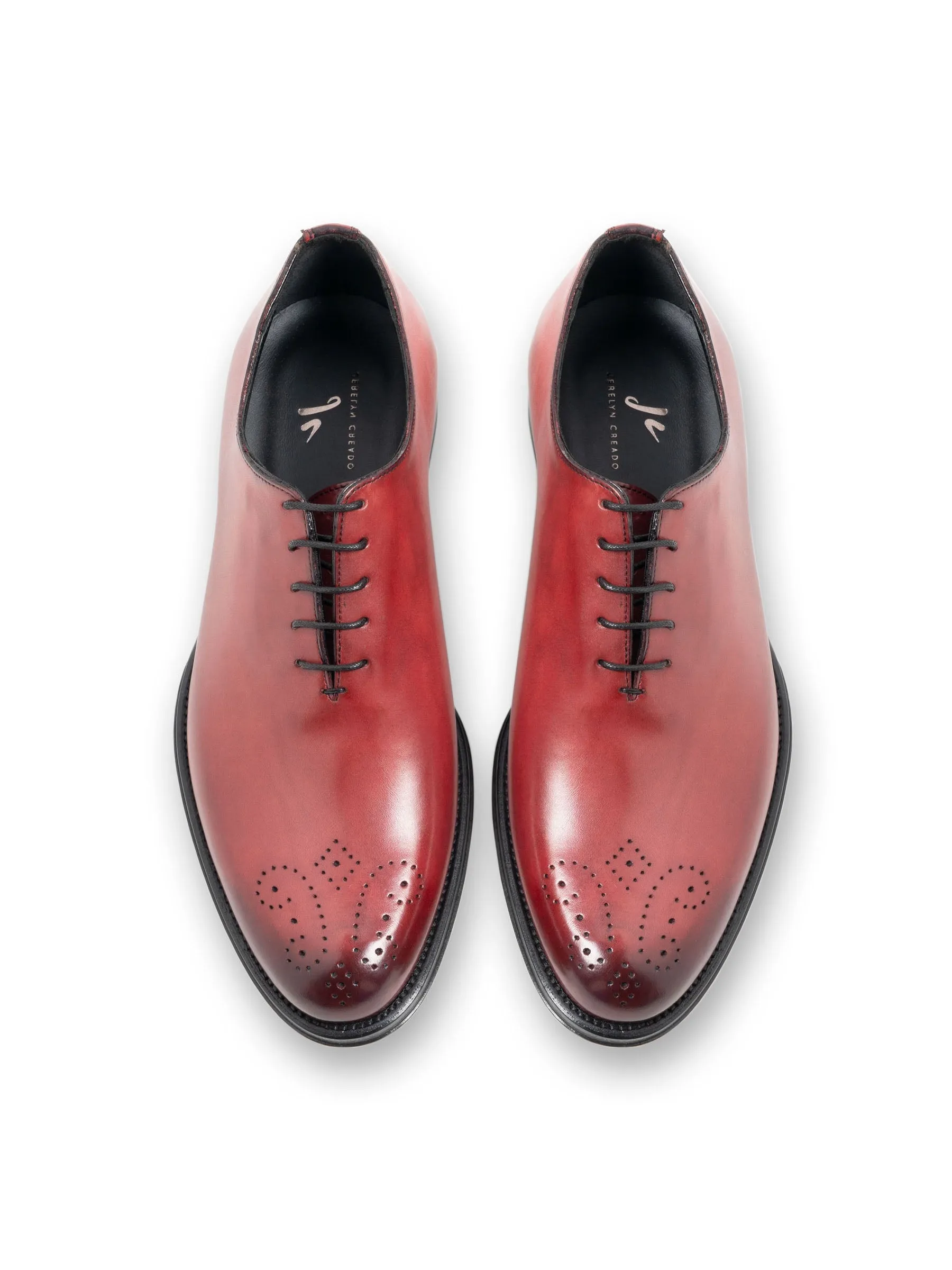 Jerelyn Creado Floral Whole-Cut Oxfords