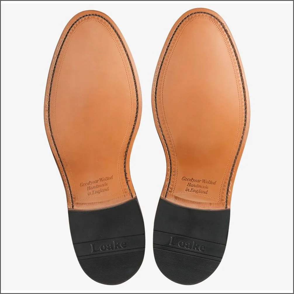 Loake Imperial Dark Brown Suede Penny Loafer--