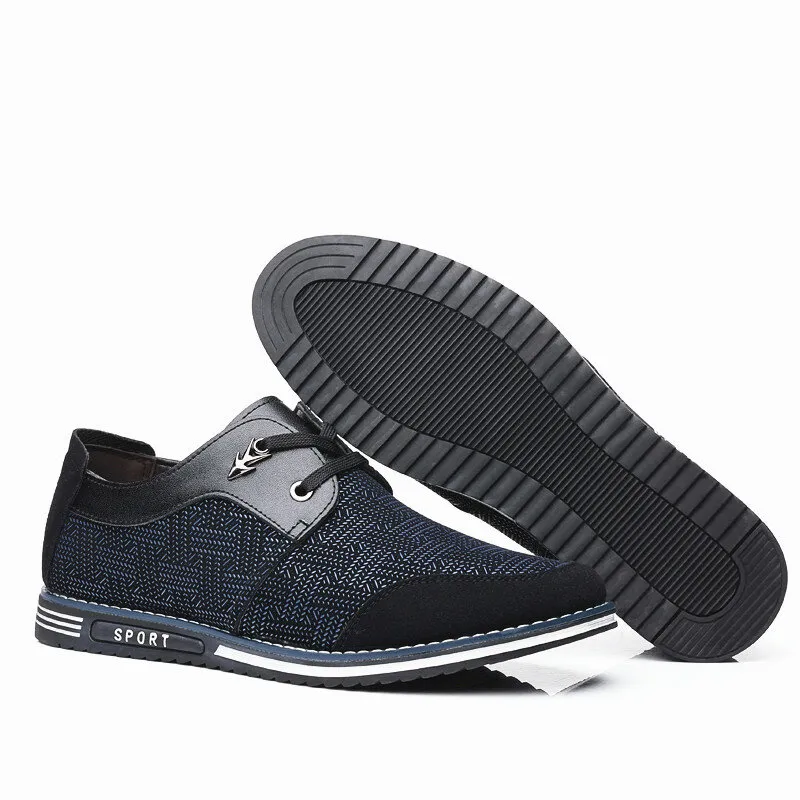 Männer Special Suede Splicing Schnüren Soft Business Casual Schuhe