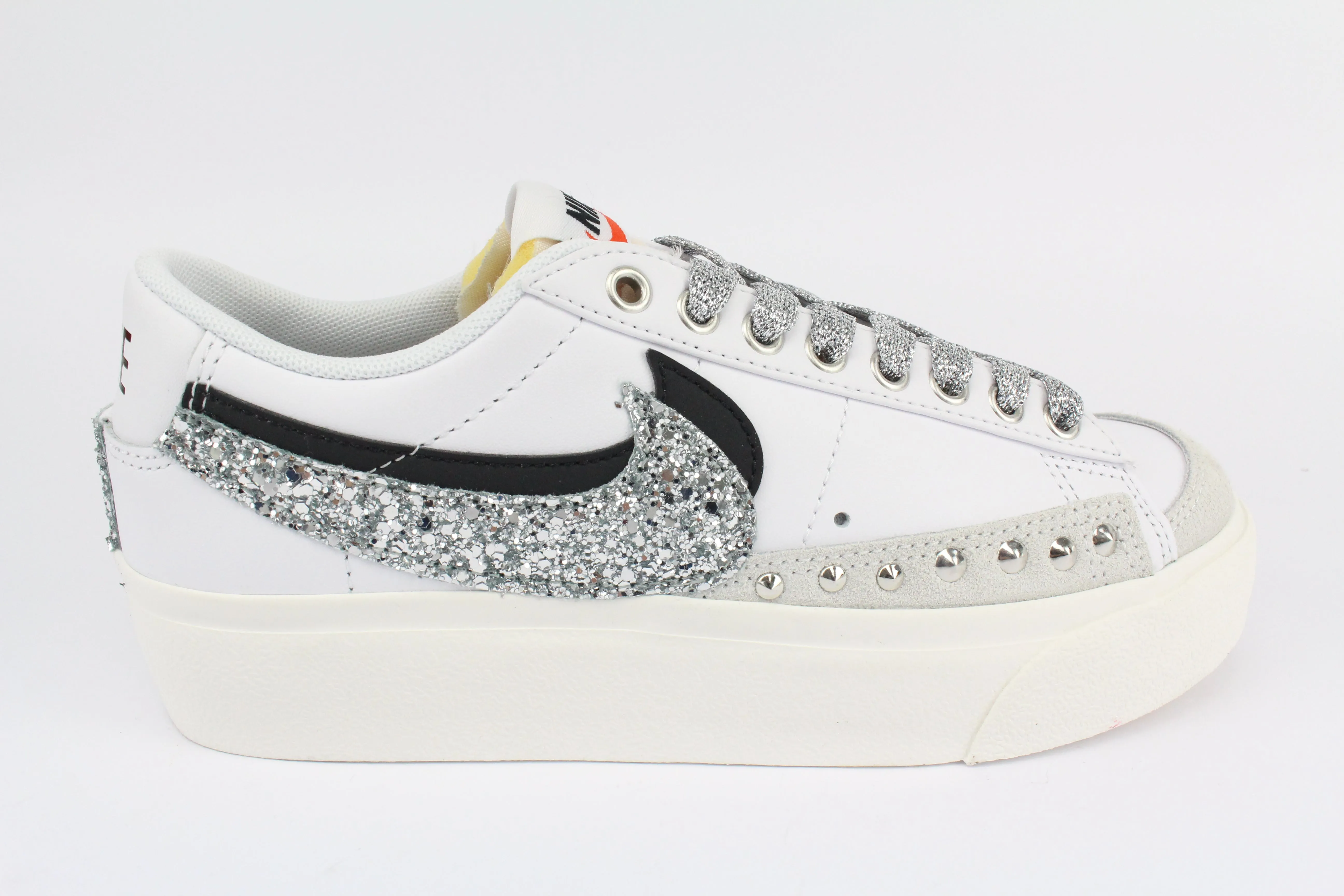 Nike Blazer Platform Doppio Baffo & Borchie Argento