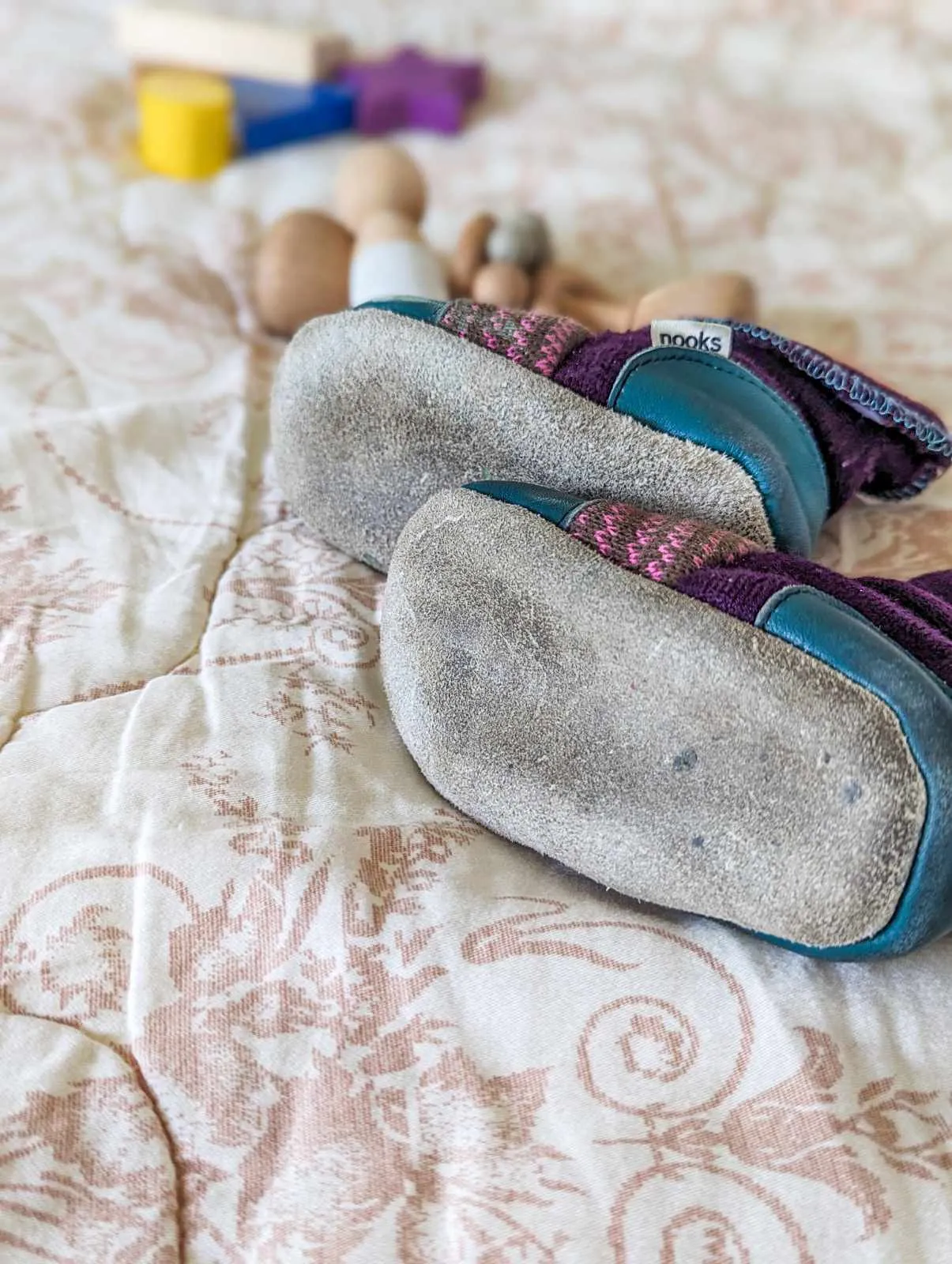 Nooks Felted Wool Booties (5.5)