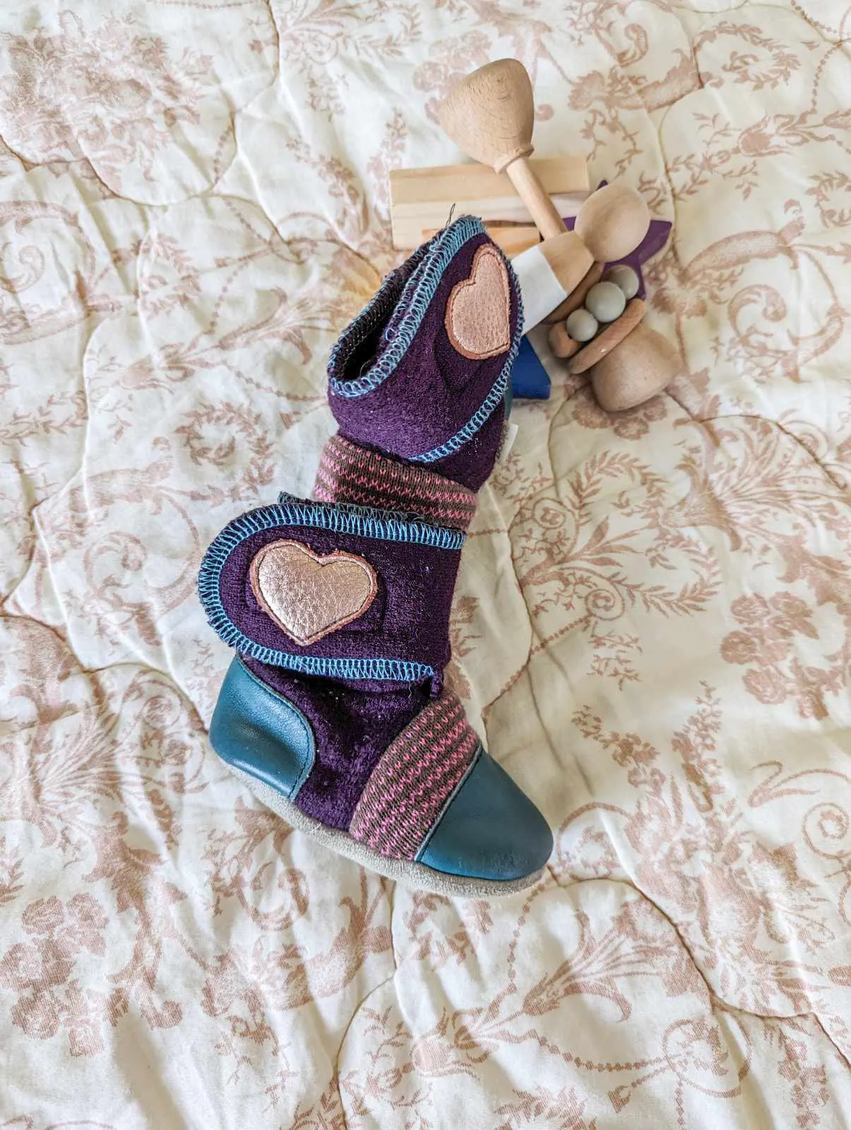 Nooks Felted Wool Booties (5.5)