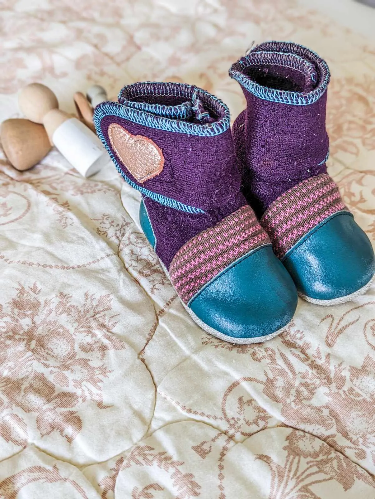 Nooks Felted Wool Booties (5.5)