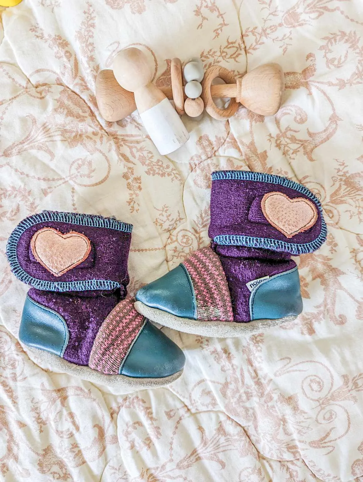 Nooks Felted Wool Booties (5.5)