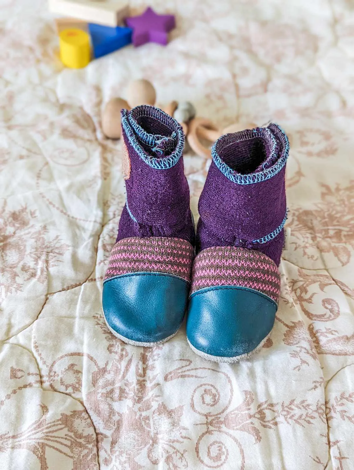 Nooks Felted Wool Booties (5.5)