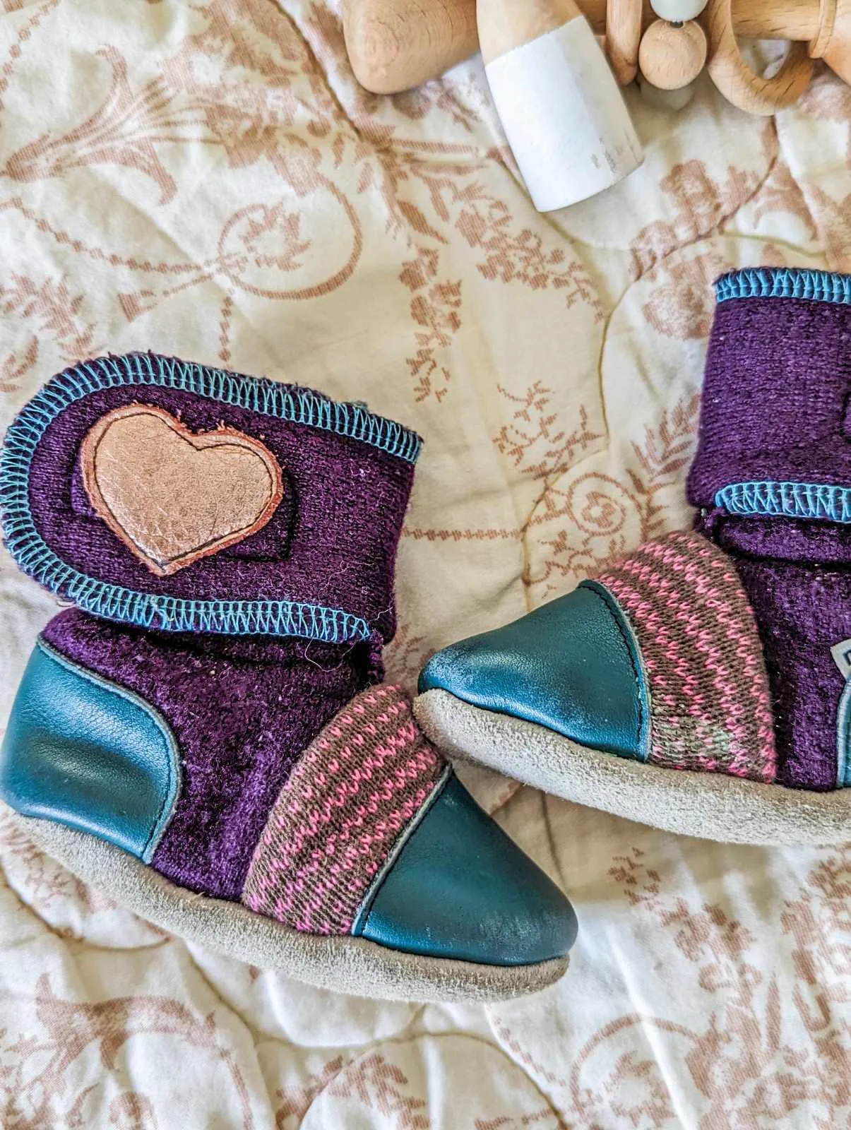 Nooks Felted Wool Booties (5.5)