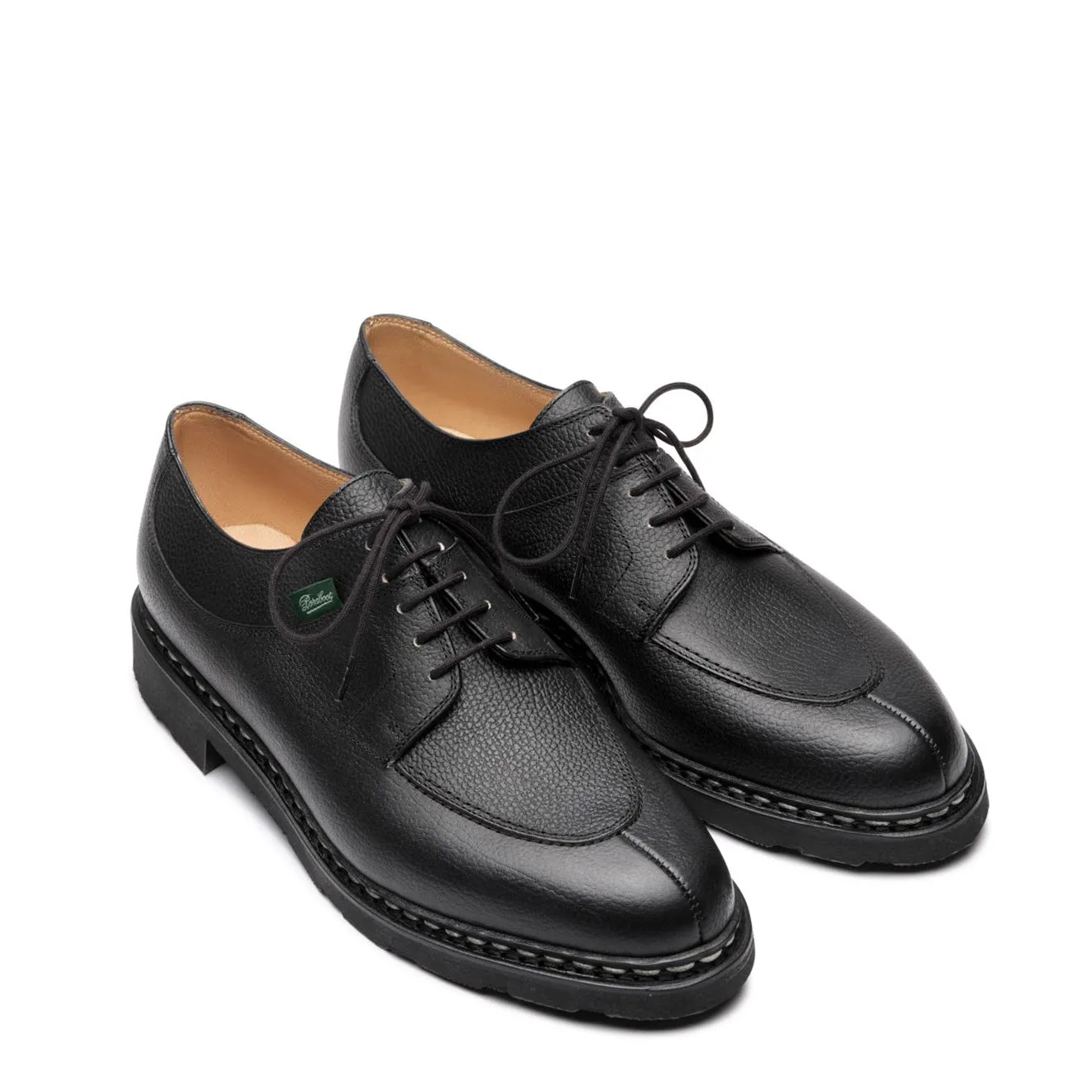 Paraboot Avignon Shoe Grained Black Leather