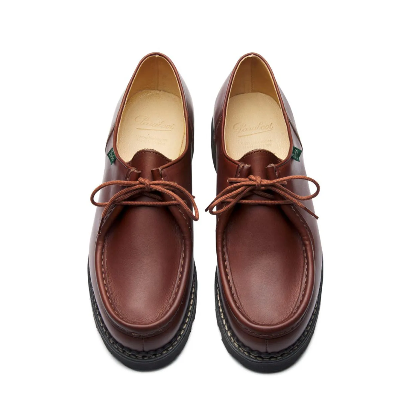 Paraboot Michael Shoe Smooth Brown Leather