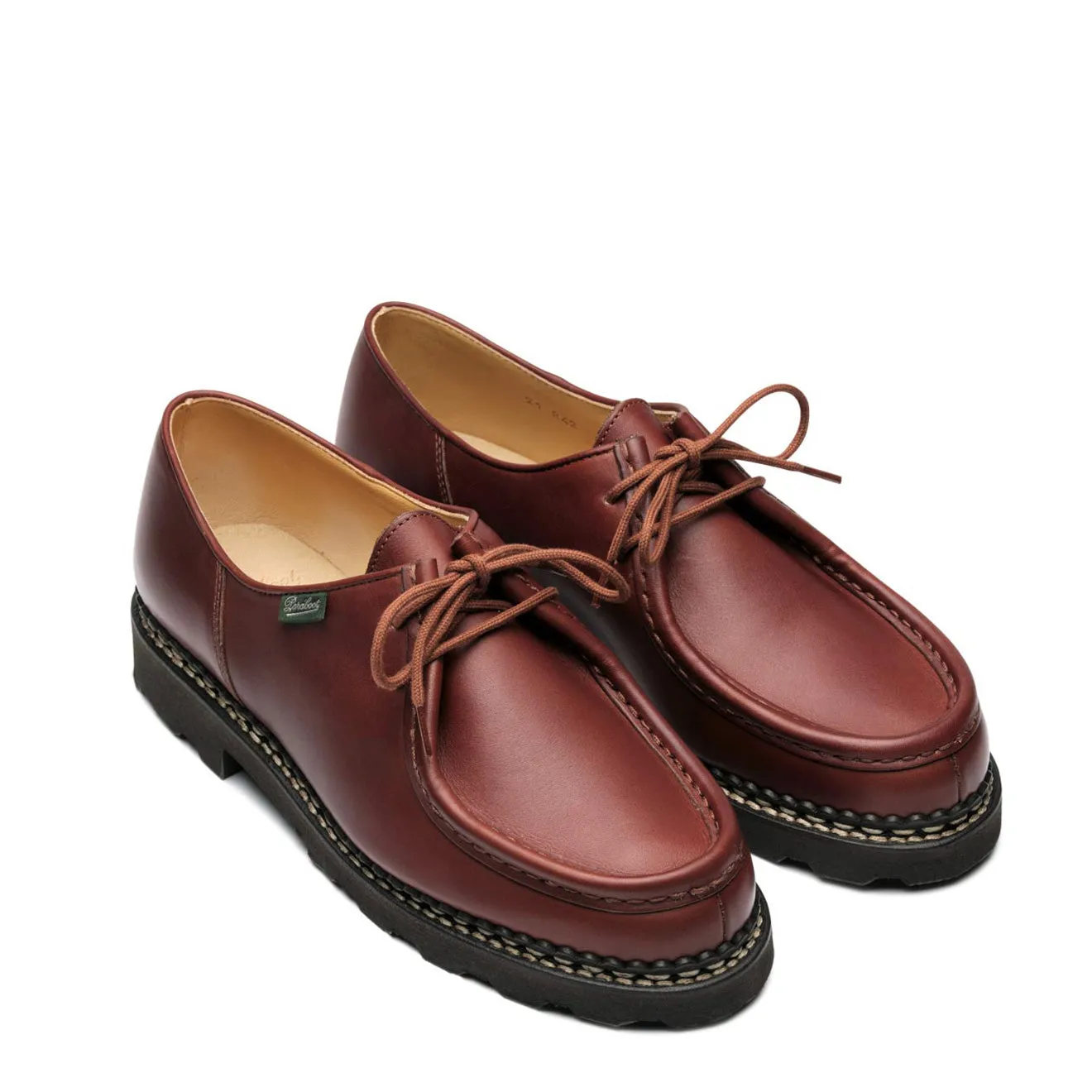 Paraboot Michael Shoe Smooth Brown Leather