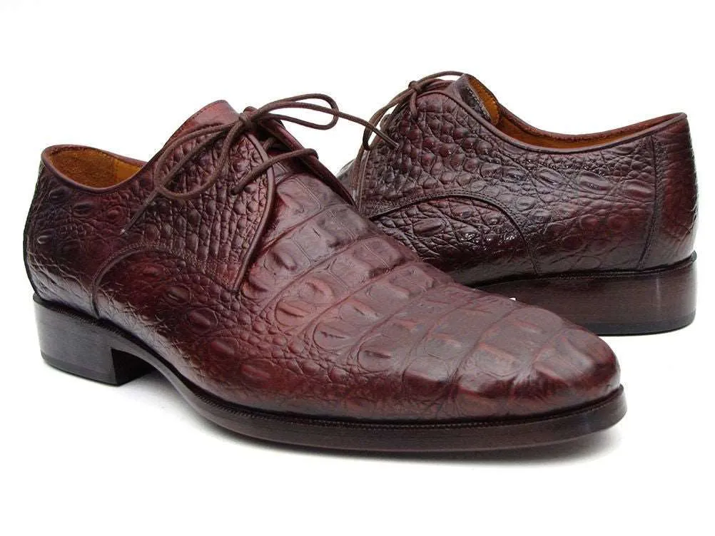 Paul Parkman Crocodile Derby Shoes