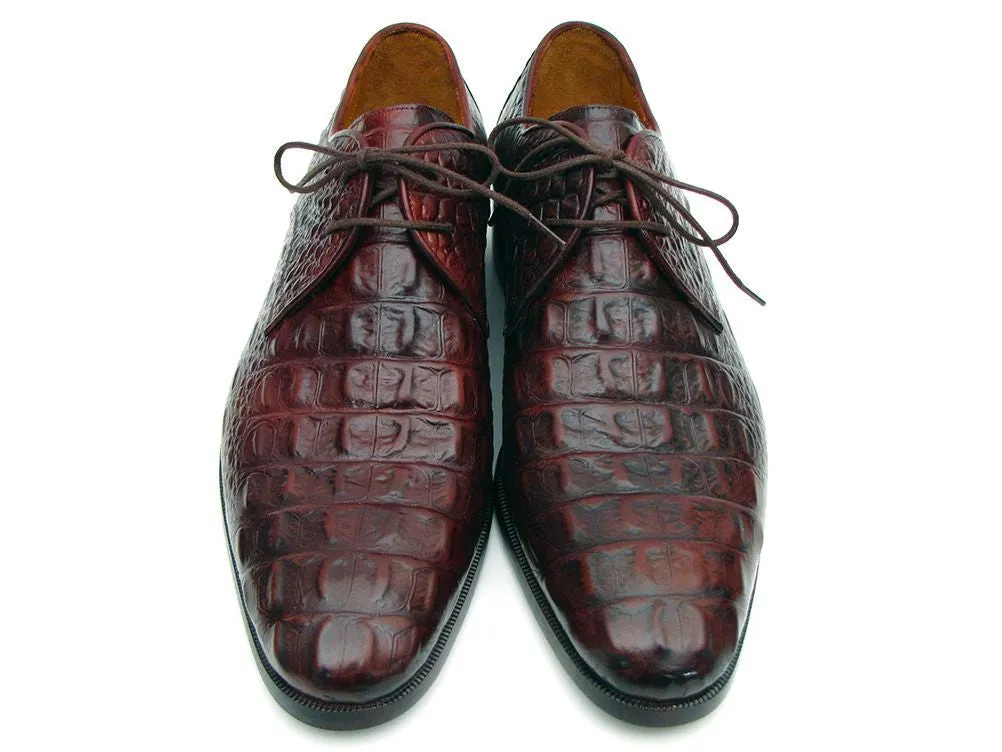 Paul Parkman Crocodile Derby Shoes