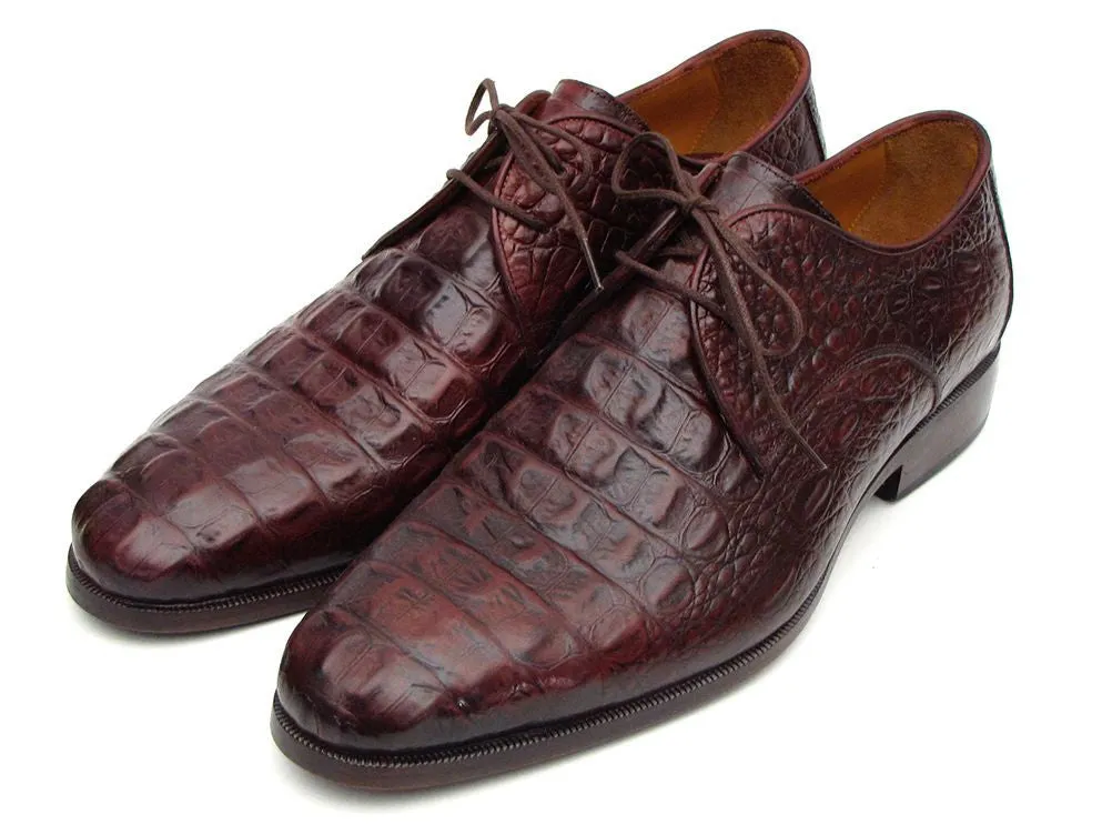 Paul Parkman Crocodile Derby Shoes