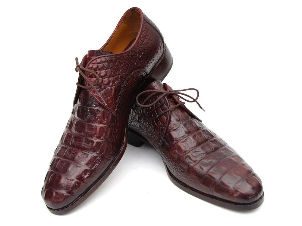 Paul Parkman Crocodile Derby Shoes