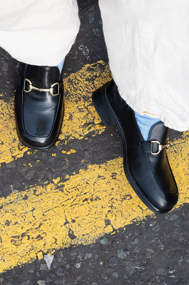 Pavement Maui Buckle Black Loafers