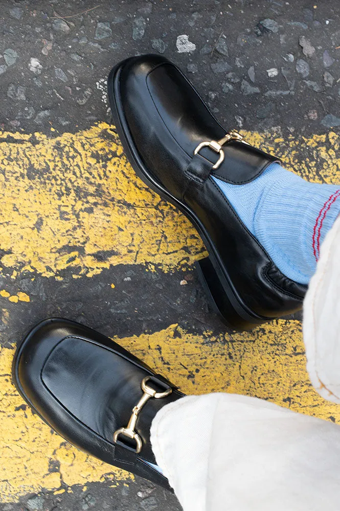 Pavement Maui Buckle Black Loafers
