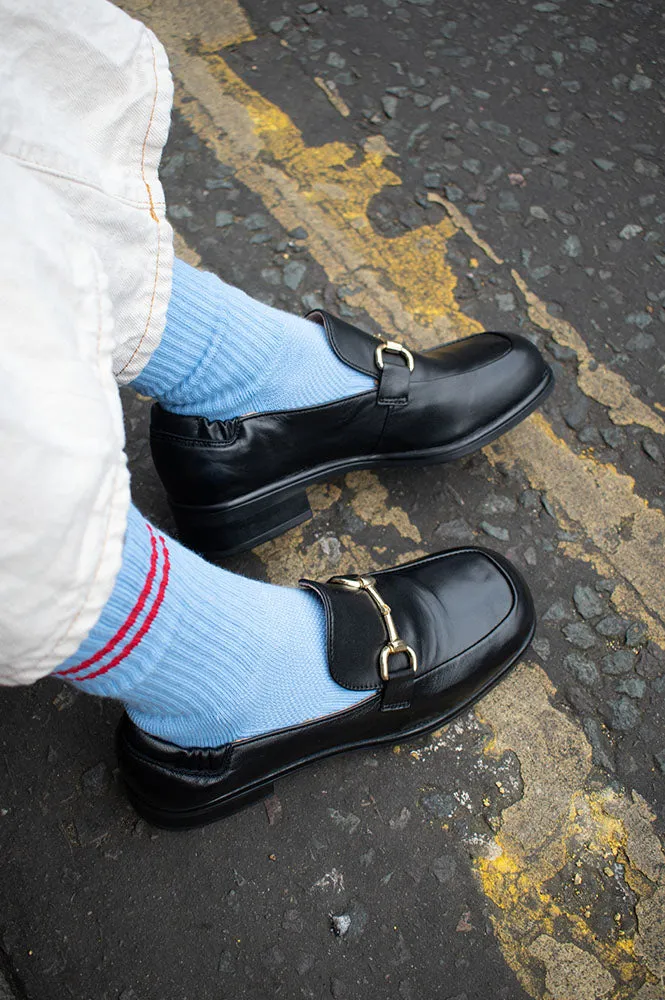 Pavement Maui Buckle Black Loafers
