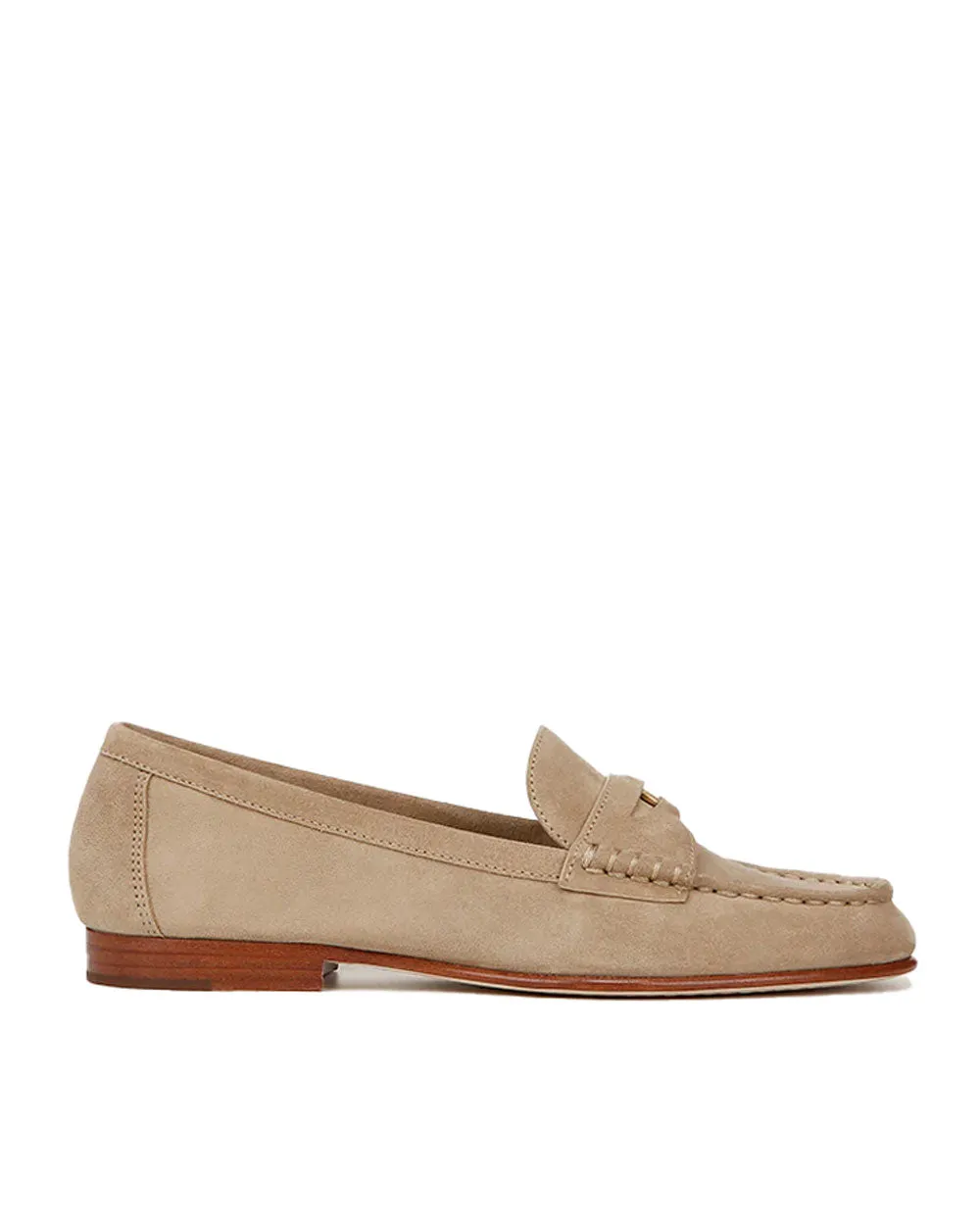 Penny Suede Loafer in Sand
