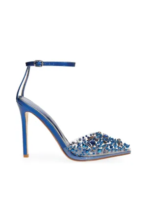 POPSTAR-SAPPHIRE STUDDED PUMP