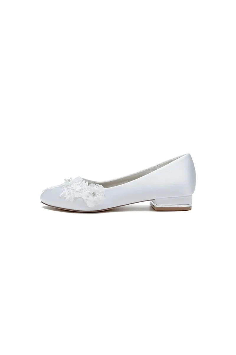 Retro Low Heel Shoes with Lace