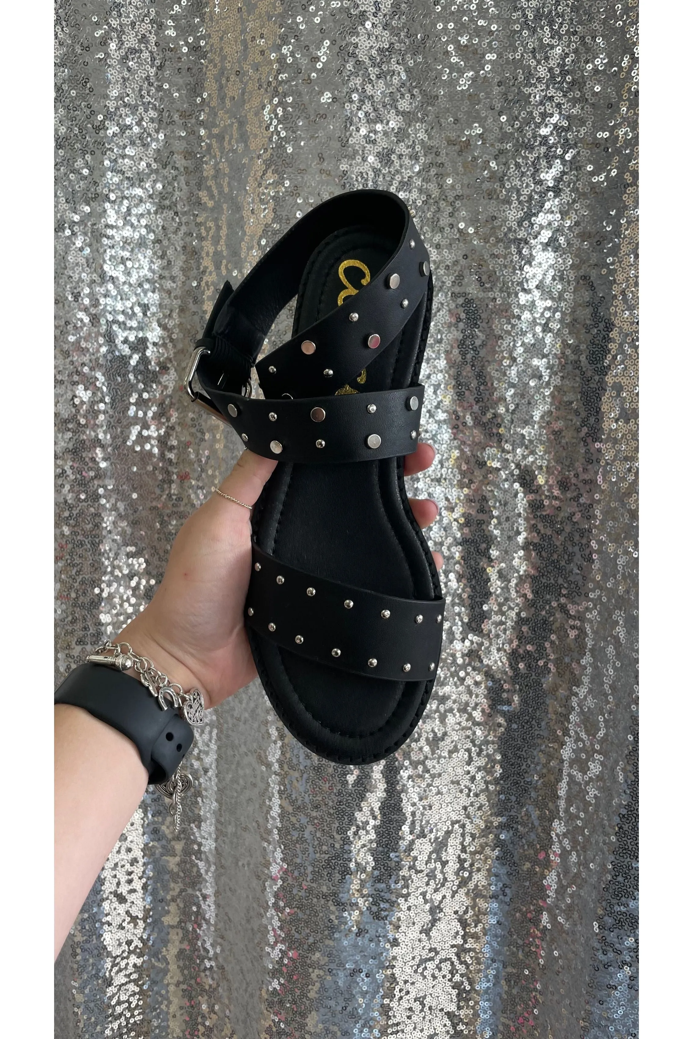 Round Studded Summer Sandals