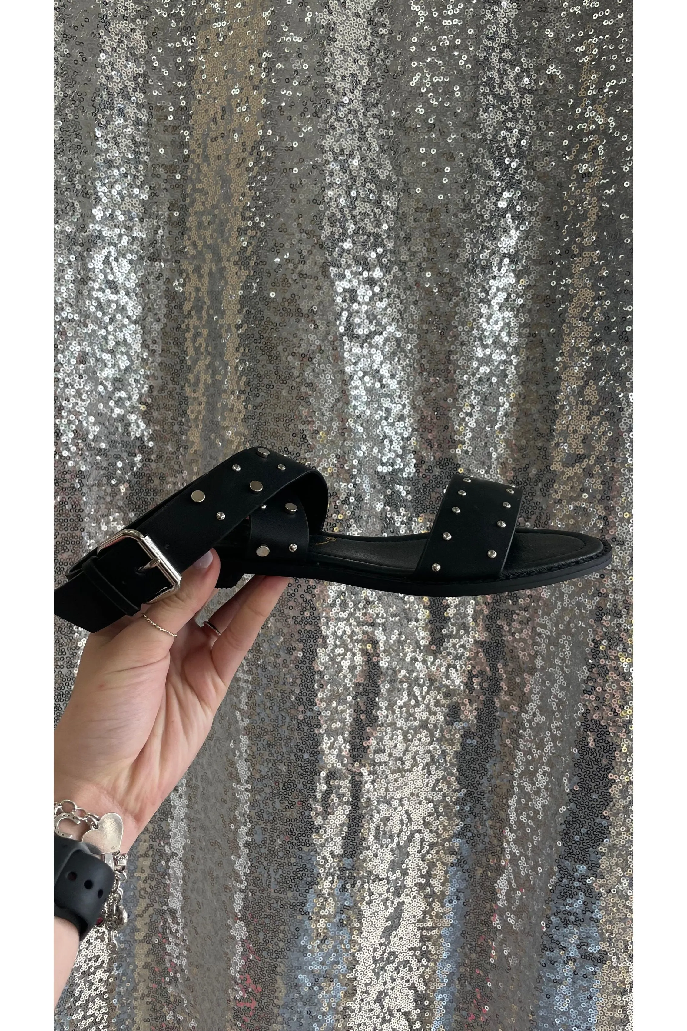 Round Studded Summer Sandals