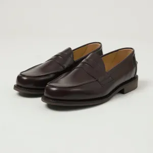 Sanders & Sanders Butt Seam Loafer Shoe - Burgundy Polishing Leather