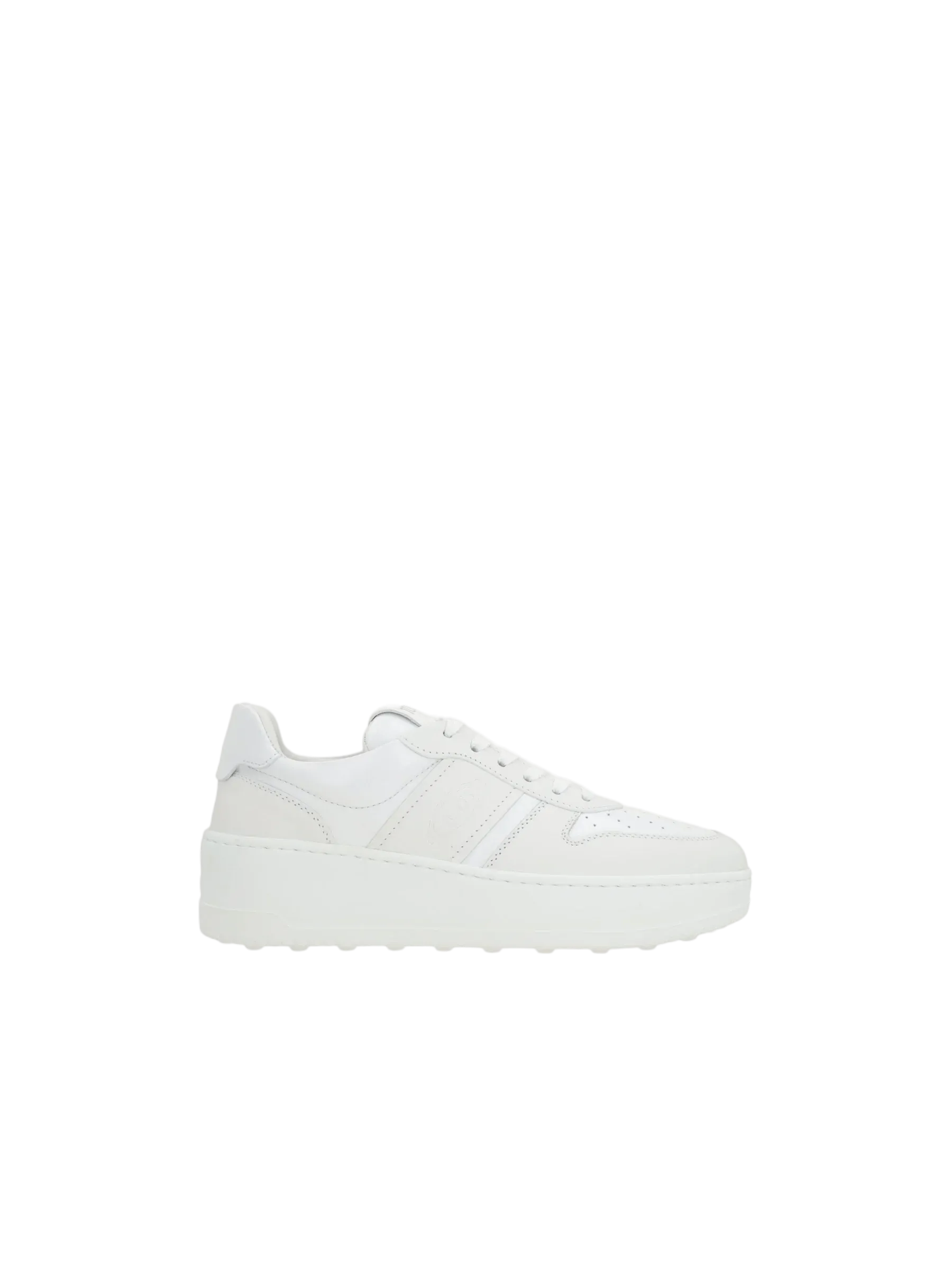 Smooth Leather Platform Sneakers