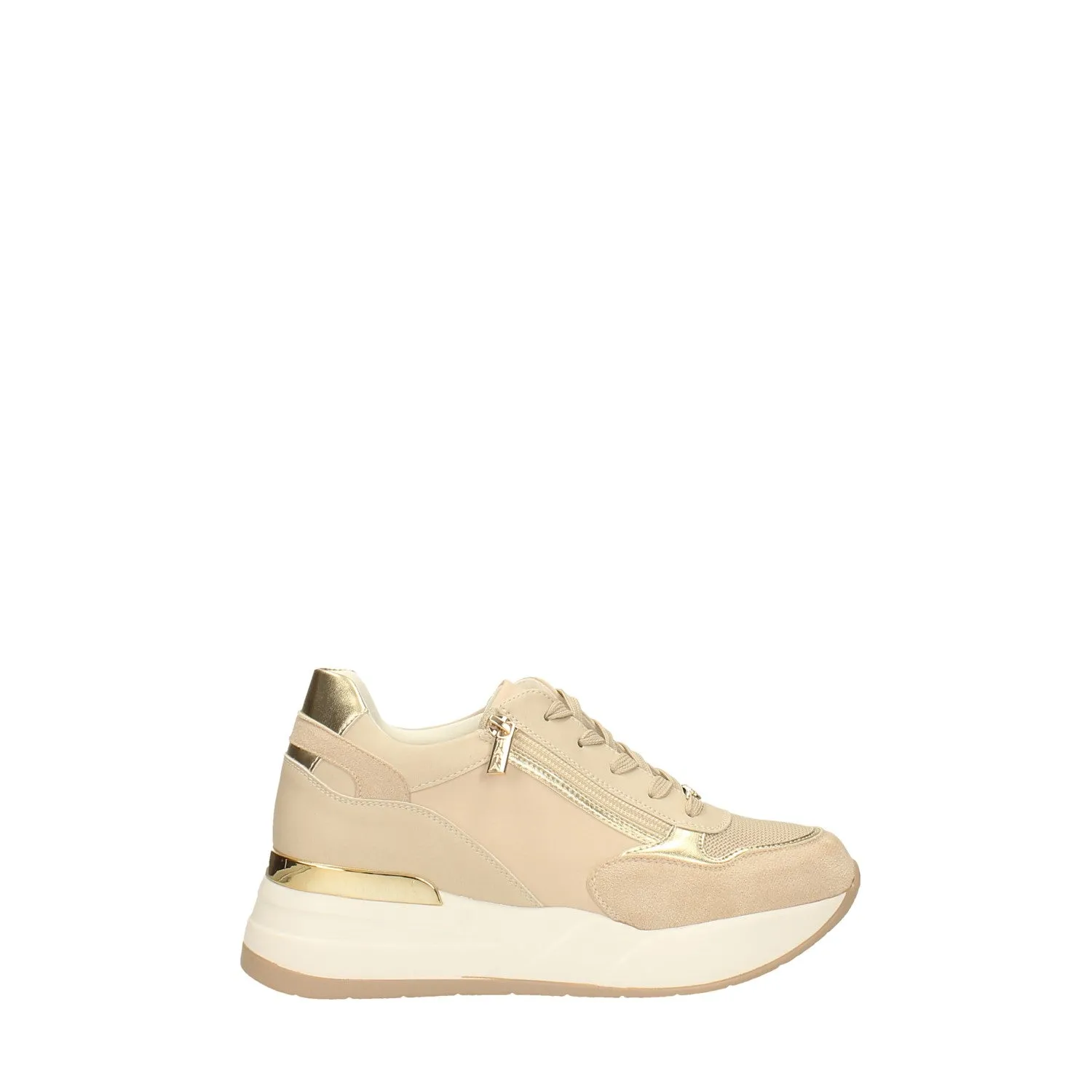 Sneakers con cerniera. Tacco alto 5cm