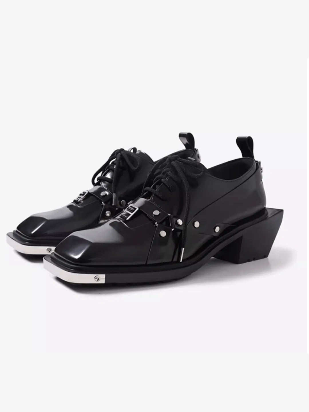 Square Toe Derby Leather Shoes na1046