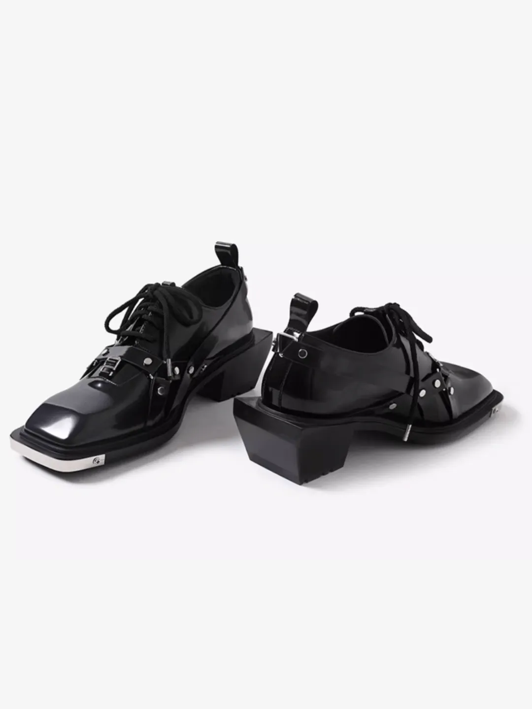 Square Toe Derby Leather Shoes na1046