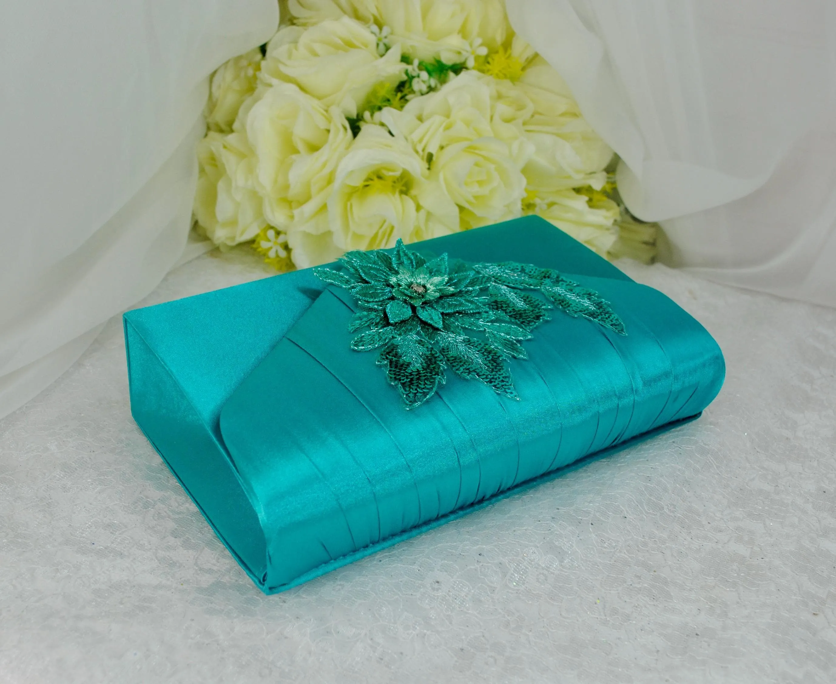 Stunning Teal Pumps Clutch Bag and Fascinator Hat. UK5/US7.5