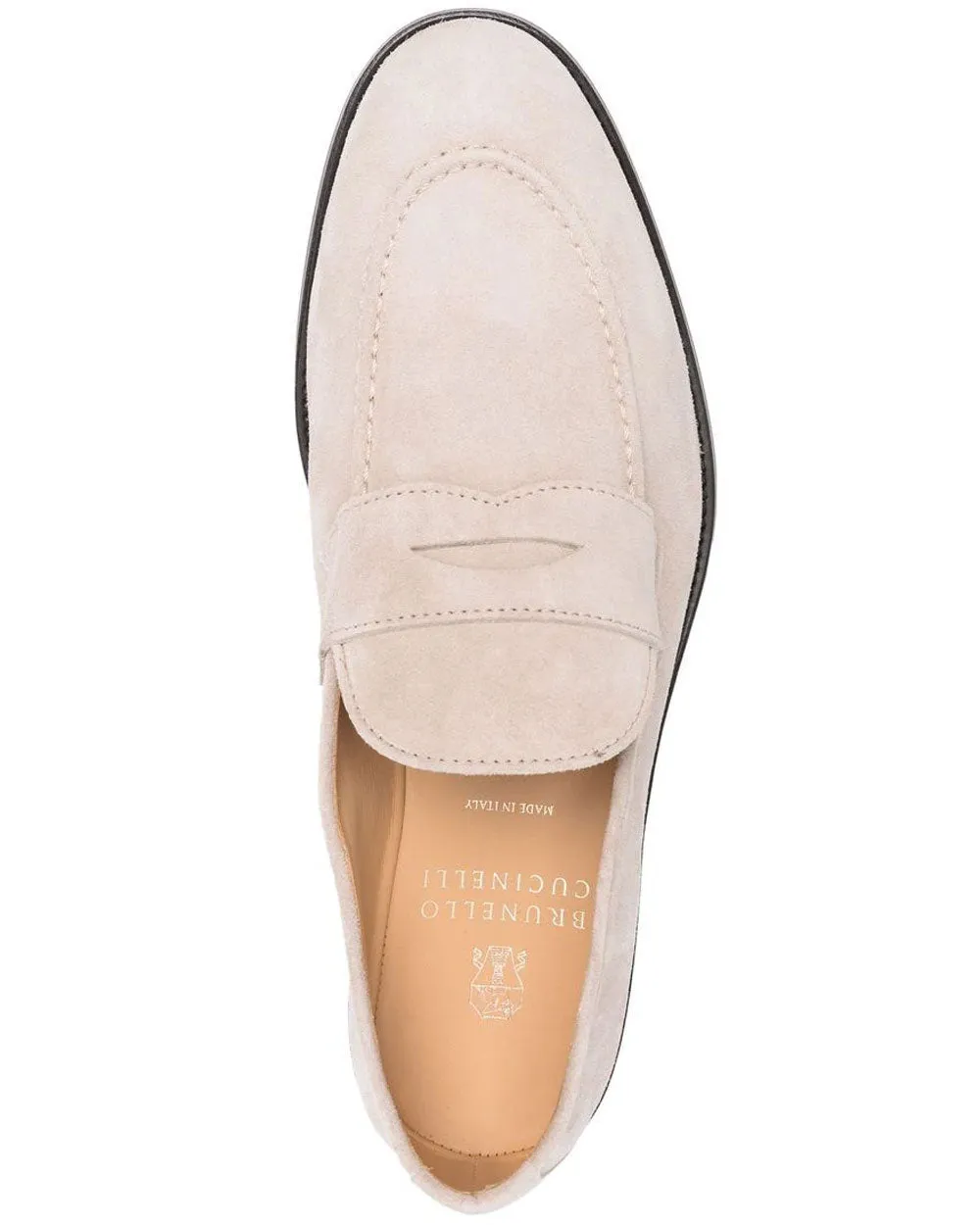 Suede Loafer in Sabbia