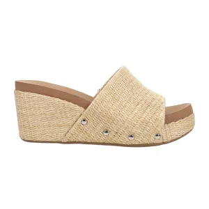 Summer Lovin Studded Slide Wedge Sandals